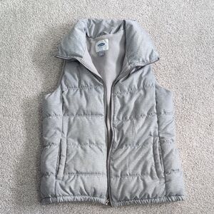Old Navy Gray Fleece Vest